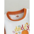 thumbnail image 5 of My First Halloween Thanksgiving Baby Girl Outfit 3M 6M 12M 24M 3Y Daddys/Mommys Little Pumpkin Sweatshirt and Pants Cute Clothes, 5 of 9