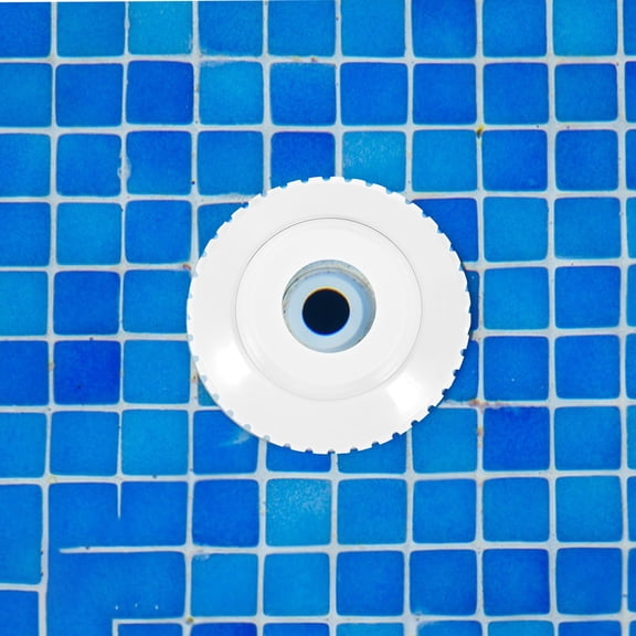 TABLZONE White Plastic Adjustable Eyeball Jet Pool Return Fittings 12 Pieces for Swimming Pool Maintenance