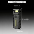 thumbnail image 7 of 180° Rotating Head LED Work Light – Dual Beam Mini Flashlight with Magnetic Base, USB-C Rechargeable, Clip & Hands-Free for Auto Repair, Mechanic, Camping, Emergency, 7 of 7