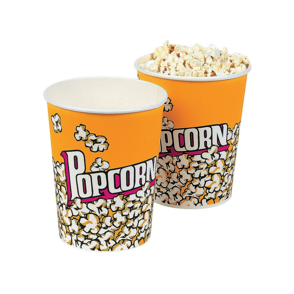 Popcorn Paper Cup - Party Supplies - 12 Pieces - Walmart.com - Walmart.com