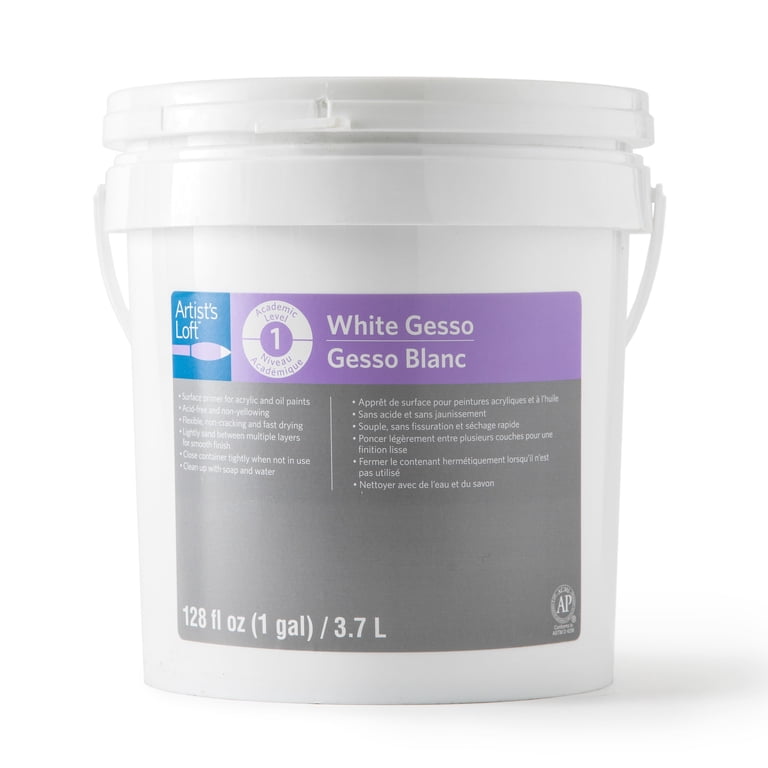 Artist's Loft White Acrylic Gesso, 1 Gallon, 4-Pack photo 4