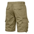 thumbnail image 4 of Zimjoy Mens Cargo Shorts Cotton Twill Quick Dry Lightweight Relaxed Fit Outdoor Work Hiking Shorts with 6 Pockets Yellow 4XL, 4 of 4