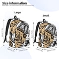 thumbnail image 4 of Rocae French Food for Durable Canvas Backpack Leisure Large Bag Travel Rucksack Multi-function Backpack Medium, 4 of 8