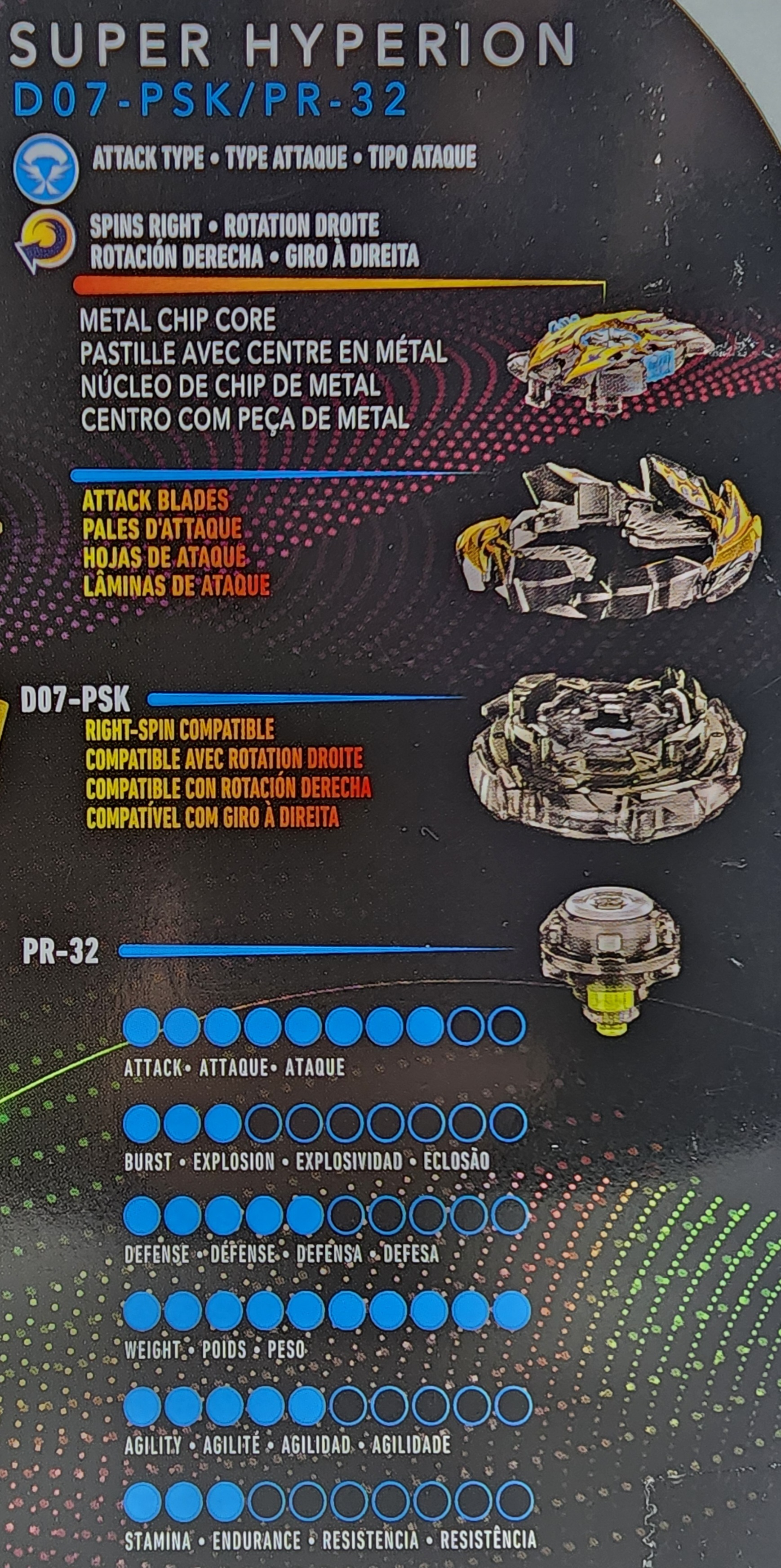 Beyblade Burst Pro Series Triple Threat Collection - First Uranus, Variant Lucius, and Super Hyperion