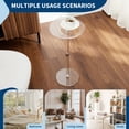 thumbnail image 3 of Table d'Appoint en Acrylique – 10 Pouces L x 10 Pouces L x 21,3 Pouces H, Table Ronde Transparente pour Boissons pour Salon, Petite Table d'Appoint Moderne, 3 of 7