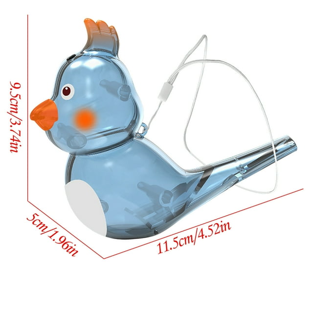 Whistle Children Water Bird Whistle Toy With Water Transparent Childrens Whistle Music Instrument Toy Whistle Bird