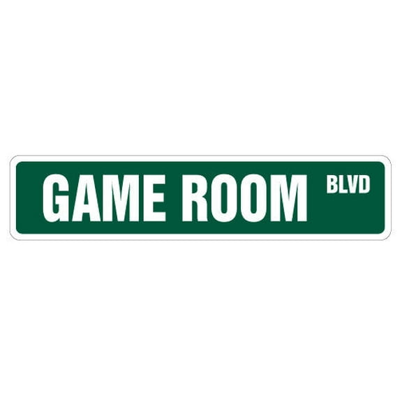SignMission SS-GAMEROOM 4 x 18 in. Game Room Street Sign