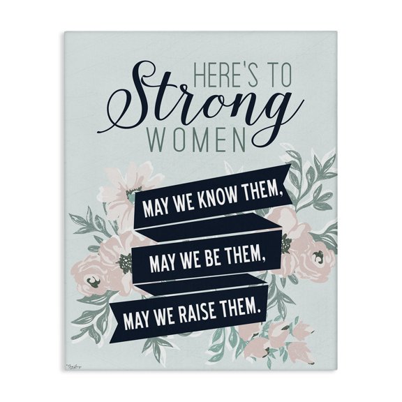 Stupell Industries Shabby Chic Strong Women Inspirational Canvas Art, 24 x 30, by Gigi Louise