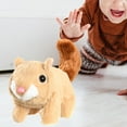 thumbnail image 5 of Almencla Interactive Electronic Squirrel Plush Toy Stuffed Animals Realistic Electronic Pet Toy for Holiday Gift Babies Boys and Girls Beige, 5 of 7