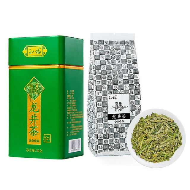 Longjing Dragon Well Green Tea, Pre-Harvest Picked, Pure Brightness Chinese Green Tea, Canned