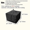 thumbnail image 4 of Bolsa impermeable y a prueba de polvo para cojines, bolsa de almacenamiento para decoración navideña, bolsa de almacenamiento para cojines de asiento de muebles de patio al aire libre, 4 of 4