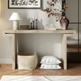 thumbnail image 2 of S-HOME Versatile 60 Inch Rustic Console Table  MDF Sofa Side Table for Entryway or Living Room, Natural Wood, 2 of 10