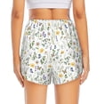 thumbnail image 2 of Lsque Watercolor Wildflower 2 Printed Women's Running Shorts with Liner Pockets,Elastic Quick Dry Workout Athletic Gym Yoga Shorts,Womens High Waist Shorts-XX-Large, 2 of 9