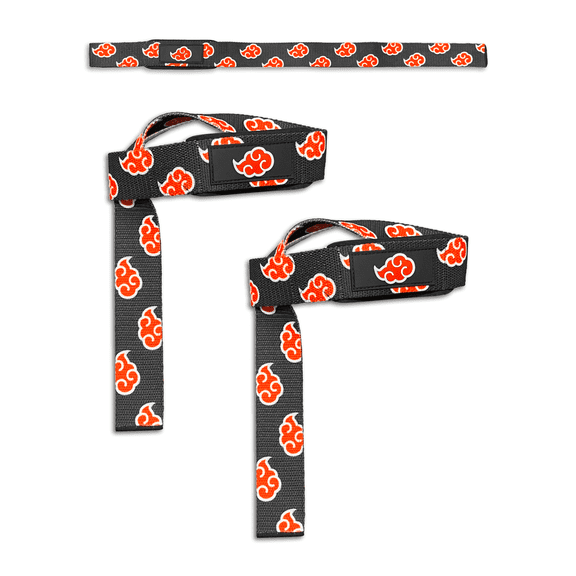 Red Cloud Anime Weight Lifting Wrist Wraps - 25" Long Lifting Straps Wrist Wraps for Weightlifting Hand Weights Gym Grips Workout