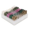thumbnail image 3 of SHENMO 100 Pcs Tête de Broyage Roue en Métal Corindon Rouge Accessoires de Ponçage Électrique, 3 of 16