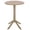 Beige, variant on Safavieh Stella Outdoor Polyethylene Round Bistro Table, Black