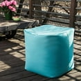 thumbnail image 2 of Jaxx 16604740 Luckie Outdoor Patio Bean Bag Ottoman, Taupe Striped, 2 of 2