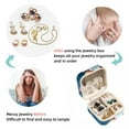 thumbnail image 4 of Tennis Travel Portable Square Jewelry Organizer with Ring, Earring, Necklace, and Bracelet Storage - Suitable for Girls and Women, 4 of 6