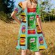 thumbnail image 5 of Vestido de fiesta de manga corta con aperitivos australianos para mujer, vestido de vendaje., 5 of 7