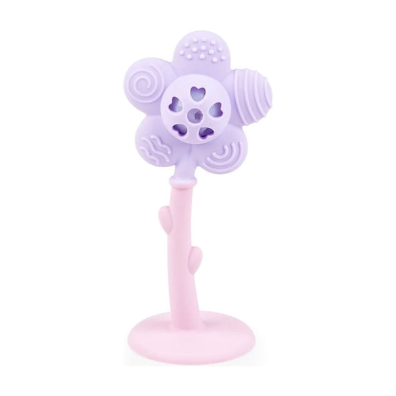 GiliGums–Merry Flower Silicone Baby Rattle Teether