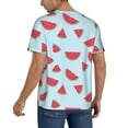 thumbnail image 2 of KLL Watermelon for Men's Baseball Shirts,Short Sleeve Casual Shirts Button Down Shirt for Men Beach Summer Wedding Shirt-X-Large, 2 of 7