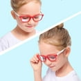 thumbnail image 2 of lionlar Fashion Anti-blue Light Silicone Eyeglass Children Red Frame Protection, 2 of 9