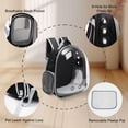 thumbnail image 3 of Mochila transportadora transparente para gato Vivicreate, grande, para 9 kg, 3 of 4