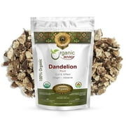 Organic Way Dandelion Root Cut & Sifted Dried (Taraxacum officinale) - European Wild-Harvest | Organic & Kosher Certified | Raw, Vegan, Non GMO & Gluten Free | USDA Certified - 1/4 LBS / 4 Oz