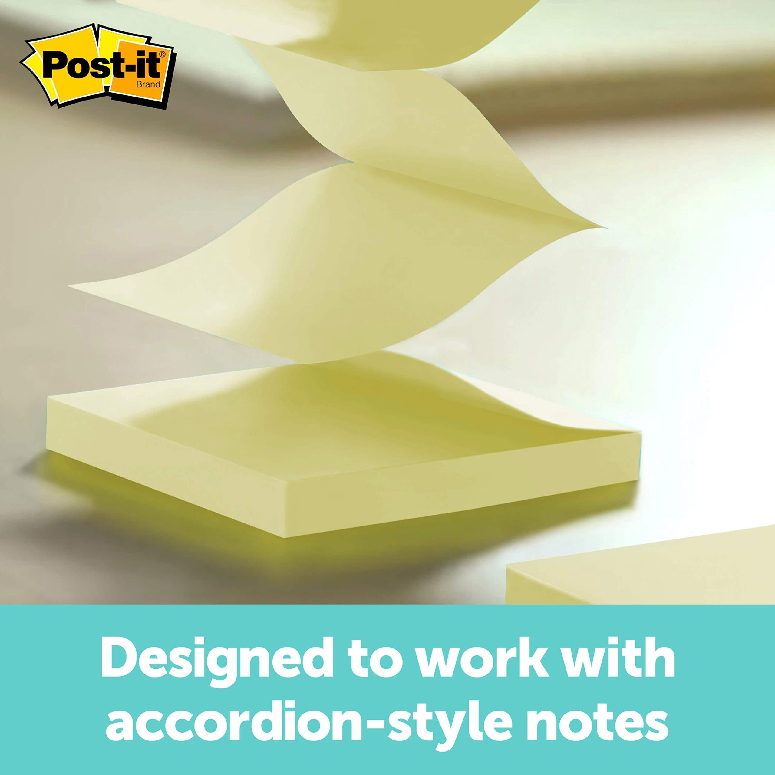 Post-it Pop-up Notes Dispenser, 3x3 in, Black Base Clear Top (DS330-BK) 3" x 3"