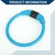 thumbnail image 5 of Candado de bicicleta portátil Unique Bargains, cable en anillo anti-robo, bloqueable con 4 dígitos, mini candado de anillo, aleación ABS, 45 cm, azul, 1 pieza, 5 of 6