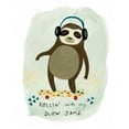 thumbnail image 3 of Vess, June Erica 15x18 Black Modern Framed Museum Art Print Titled - Hipster Sloth II, 3 of 5