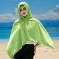 thumbnail image 3 of Portable Cloak Hooded Quick Drying Button Design Lightweight Cool Feeling Cloak Washable Easy to Wear Beach Cloak, 3 of 8