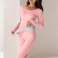 thumbnail image 5 of Wowcloth Women's Thermal Underwear Set, Lightweight Slim-Fit Base Layer for Daily Wear and Indoor, 5 of 8