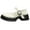 White, variant on LNMQLPDBS Toddler Girl Shoes Mary Jane Shoes Platform Chunky Shoes for Girls Comfort Leather Round Toe Non-Slip Dressy Casual Cute Girls Shoes for Match with School Uniform Black 11-11.5 Years