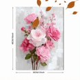 thumbnail image 3 of Qisvanset Pink Roses Floral Canvas Wall Art 15.75x11.81 Inches, 3 of 8