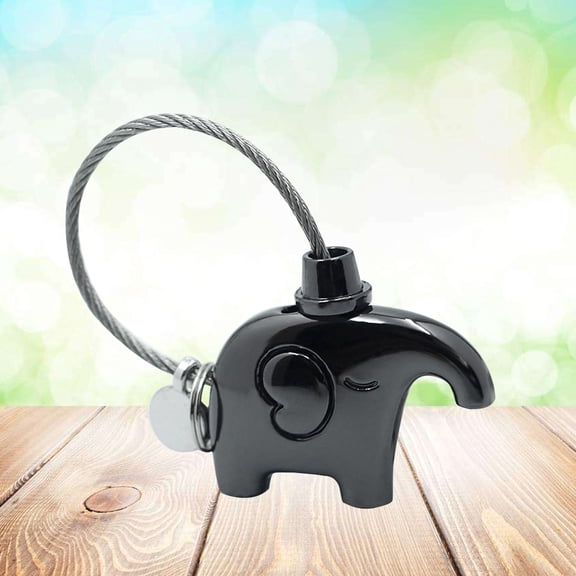 FELTECHELECTR 1Pcs Hanging Decor Metal Keyring for Key Bag Purse in Elephant Shape