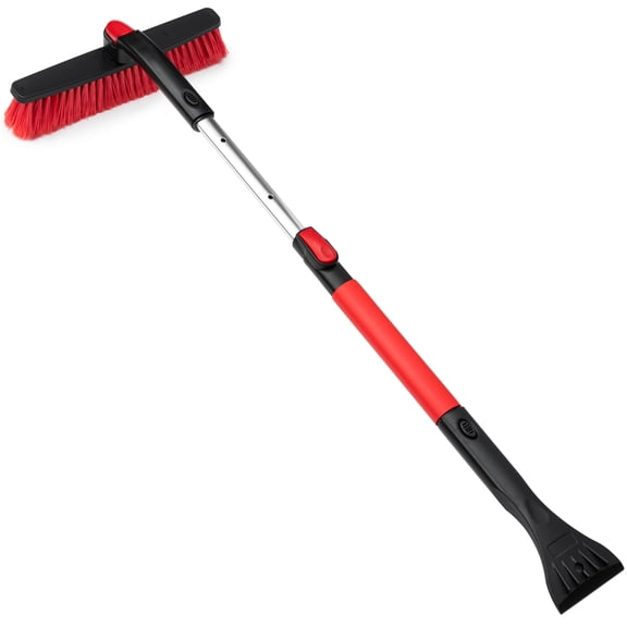 Car Ice Scraper Snow Brush Removal for Windshield Long Extendable 42 inch