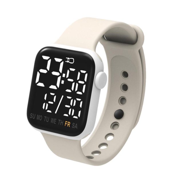 Reloj Deportivo Digital Led Reloj Electrónico Para Niños Impermeable Cómodo Reloj Cuadrado Con Pantalla Táctil Yuarrent EL017232-03
