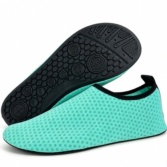 Water Shoes for Women Men Swim Aqua Socks Beach Pool Essentials Barefoot Surf River Boat Kayak Sea Yoga Sand Exercise Sport Accessories Breathable Quick-Dry Adult, 38