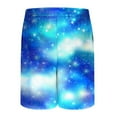 thumbnail image 4 of Mens Swim Trunks with Compression Liner Fashion Print Shorts Elastic Waist Drawstring Beach Shorts, 4 of 6