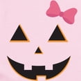 thumbnail image 2 of CafePress - Pumpkin Face Pink Bow Infant Bodysuit - Baby Light Bodysuit, Size Newborn - 24 Months, 2 of 4
