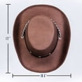 thumbnail image 6 of Baby Cowboy hat, Cowgirl Hats Brown , Toddler, Kids Party Cowboy Hats Cowboy Hats for Kids  – One Size Fits Most, 6 of 6