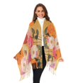 thumbnail image 3 of FORMRS Womens Scarf Winter Soft Long Big Warm Shawls Wrap Tassel Scarves, Abstract Floral, 3 of 9