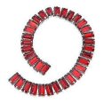 thumbnail image 2 of Adorno de cristal Yashi Cadena de diamantes de imitación Rojo 1 yarda, 2 of 5