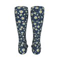 thumbnail image 6 of KLL Daisy Floral B Print Cool Socks Men's Women's Crew Socks Funny Crazy Novelty Stockings, 6 of 8