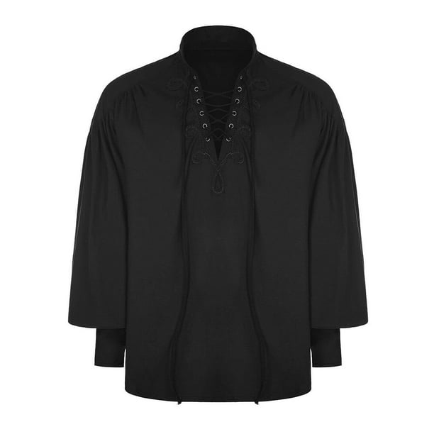 Lace up top long sleeve shirt