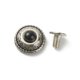 thumbnail image 1 of Alloy Decorative Rivets with Synthetic Turquoise and Iron Screws for Purse Bags Leather Crafts Decoration Flat Round Black 20mm, 1 of 2