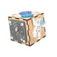 thumbnail image 4 of Clasificador de formas de madera, juego de coordinación de ojos y manos, caja de actividades educativa multifuncional para bebés para regalo para pequeños CUTICAT juego de clasificación de formas, 4 of 8