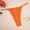 Orange, variant on BONIXOOM Seamless Thongs for Women Low Waist Elastic Solid Thong Orange S