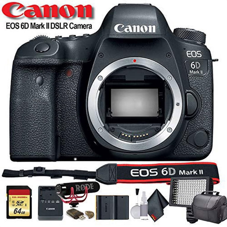 Canon EOS 6D Mark II 【セット】 Canon EOS 6D Mark II DSLR Camera (Intl Model) W/ Bag, Extra